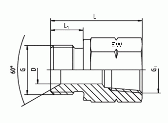 Gerade Adapter AGAN