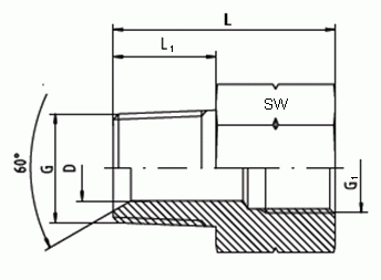 Gerade Adapter AGNG