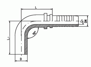 Rohrstutzen BEL-90°