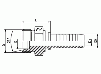 Außengewinde-Nippel CEL