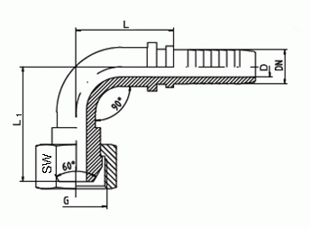 Dichtkegel DKR-90°