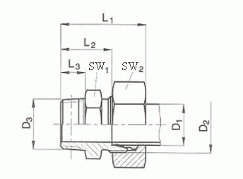 Einschraubverschraubungen GE-R keg.