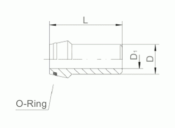 Schweißnippel mit O-Ring SKA